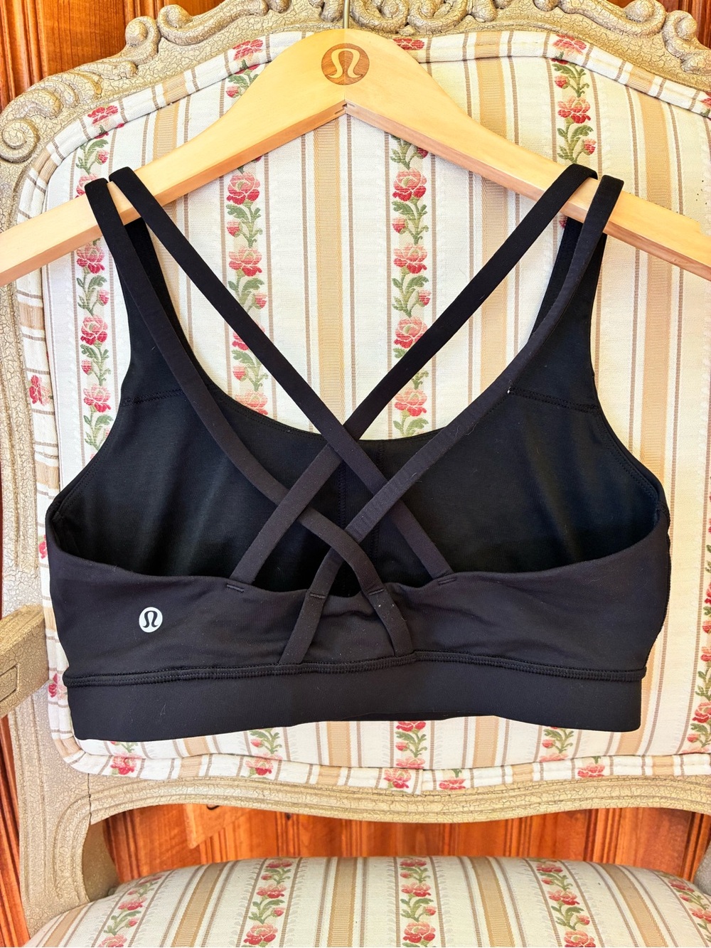 lululemon athletica Black Crossback Sports Bra